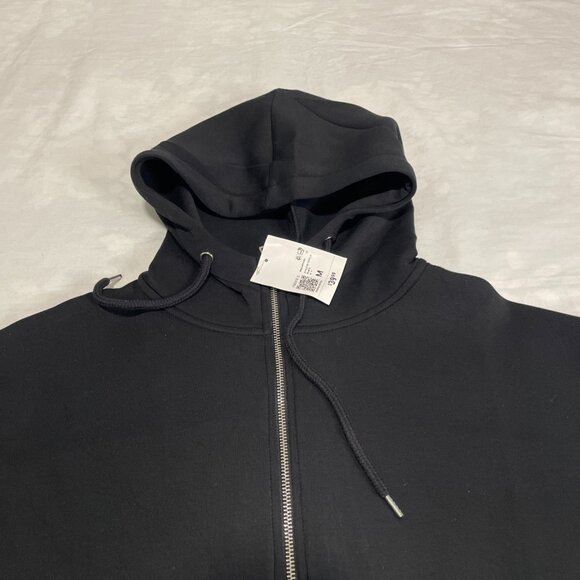 Forever 21 Unisex Black Full Zip Hoodie – Fits Men & Women – Size M – NWT - Picture 2 of 8